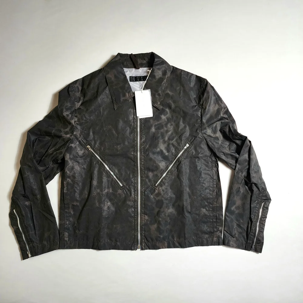 Helmut Lang Reflective Leopard Zip-Up Jacket Size Large MSRP $635 NWT - Picture 1 of 16